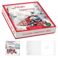 A SNOWY MORN LUX. BOX 24 CARDS (24s)