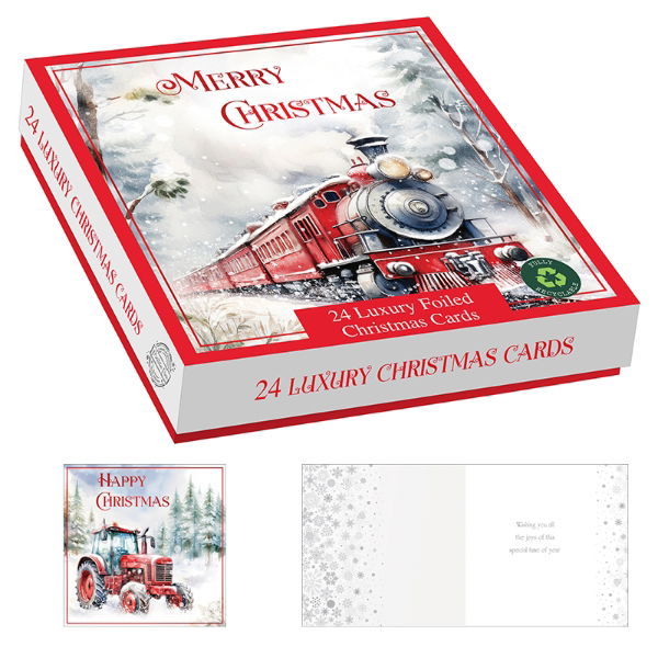 A SNOWY MORN LUX. BOX 24 CARDS (24s)