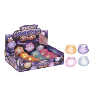 7CM GEOMETRIC MALTOSE BALLS 4ASSTD (12s)