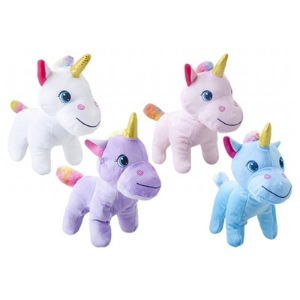 20CM 4 ASSTD PLUSH UNICORN (12s)