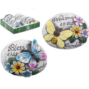 2ASSTD BUTTERFLY GARDEN ROCKS (12s)