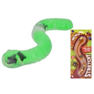 SLIMEY STRETCHY BUG EATING WORM (12s)