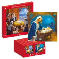 TRAD. RELIGIOUS WINDOW BOX 10 CARDS(24s)