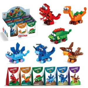 CUTE DINOSAUR BRICK KITS D/BOX (12s)