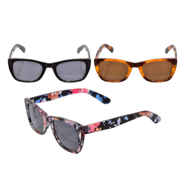 LADIES WAYFARER FLORAL SUNGLASSES (12s)