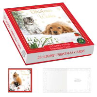 FURRY FRIENDS LUX. BOX 24 CARDS (24s)