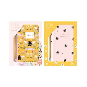 SLIM WTV BEE  DIARY/PEN GIFT SET (12s)