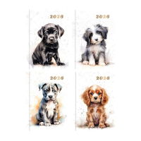 POCKET WTV WATERCOLOUR DOGS DIARY (24s)