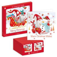 XMAS GONKS WINDOW BOX 10 CARDS(24s)