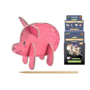 SCRATCH 3D FARM ANIMALS PUZZLE DB (18s)