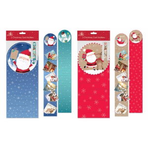 *Pk.2 XMAS CARD HOLDERS CUTE (12s)