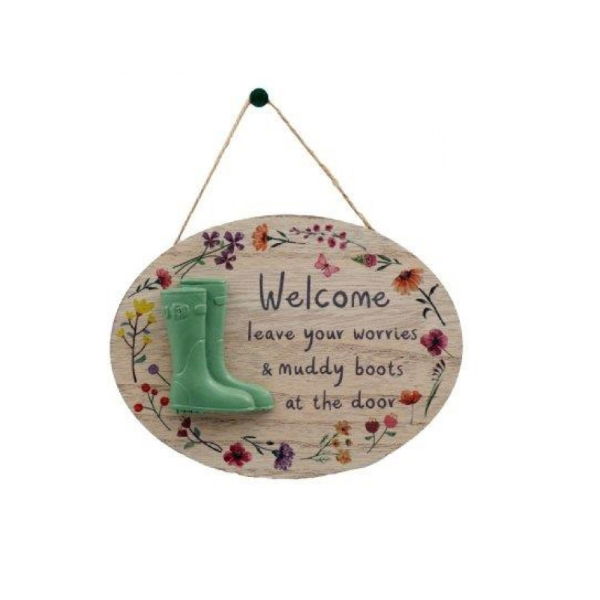 20CM WELCOME HANGING PLAQUE (6s)