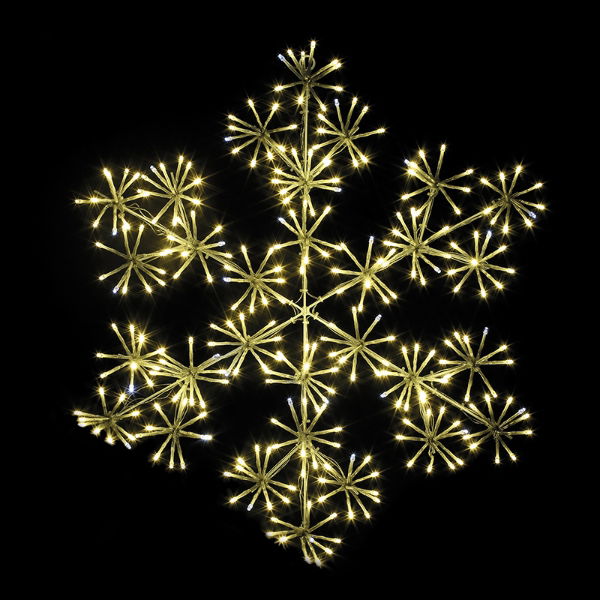 300 LED STARBURST SNOWFLAKE 60cm (2s)