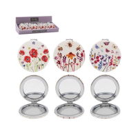 FLORAL COMPACT MIRROR IN D/BOX (12s)