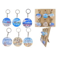 BEACH SAYINGS KEYRINGS ON D/STAND (96s)