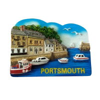 HARBOUR SCENE RESIN MAGNET PORTSMOUTH