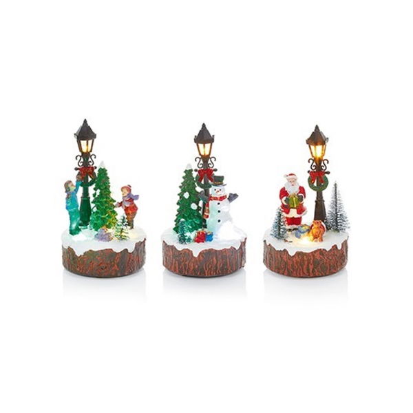 15cm B/O XMAS LAMP SCENE 3ass.(3s)