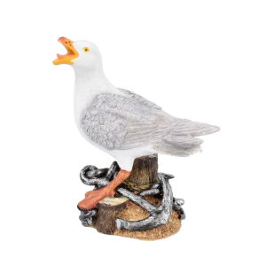 16CM RESIN SEAGULL ON ANCHOR (1s)