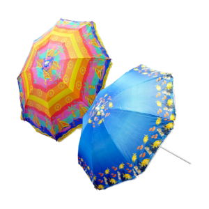 PATTERNED PARASOL 2 ASST 1.6M (12s)