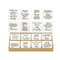 8ASSTD HOME/LOVE COASTERS IN D/BOX (24s)