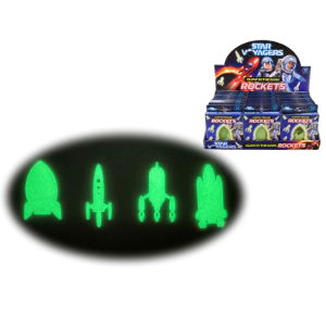 GLOW IN THE DARK ROCKETS IN D/BOX (24s)