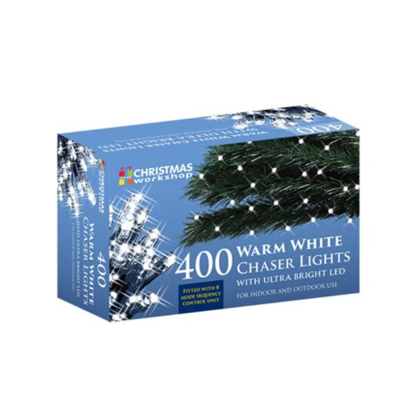 400 WARM WHITE CHASER LIGHTS (3s)