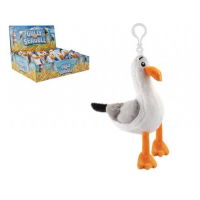 10CM PLUSH SEAGULL ON CLIP D/BOX (18s)