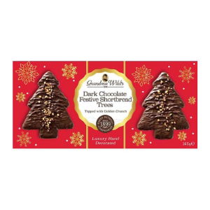 DARK CHOCOLATE FESTIVE SHORTBREAD TREES