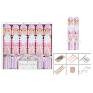 6 PINK NUTCRACKER CRACKERS 12" (6s)