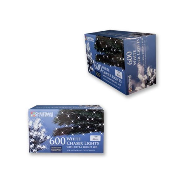 600 LED WHITE CHASER LIGHTS (3s)