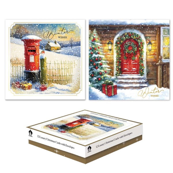 POSTBOX/DOOR SQ. BOX 12 CARDS (24s)