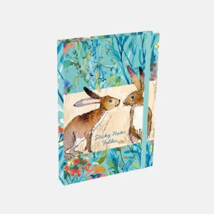 KISSING HARES STICKY NOTE FOLDER (5s)